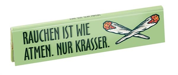 Choosypapers King Size Slim Zigarettenpapier Rauchen ist wie Atmen